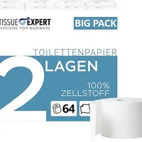 Toilettenpapier 2-lagig | 64 Rollenx250 Blatt | Großpackung
