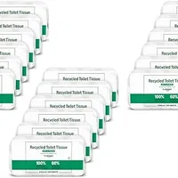 by Amazon Toilettenpapier, 3-lagig 100% Recycelt, Weich und Stabil, 48 Rollen (8 Rollen, 6-er Pack), 200 Blätter pro Rolle, FSC-Zertifiziert (Packung mit 3)