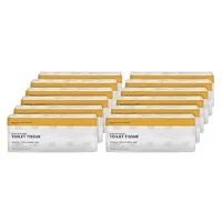 AmazonCommercial Toilettenpapier 2-lagiger Zellstoff 120 Rollen (12 Packungen à 10) 180 Blatt pro Rolle Blattgröße 9,5cm x 11cm Kompatibel mit T4-/T6-Spendern