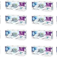 Livette 128 Rollen Toilettenpapier 157 Blatt, Klopapier, WC-Papier 3 lagig DELUXE Weiß