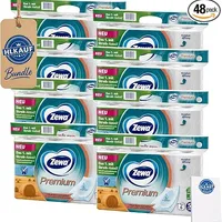 HLKauf Bundle Zewa Premium Toilettenpapier – 48 Rollen, 5-lagig & Block
