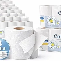 Toilettenpapier 3-lagig – 64 Rollen (8 x 8) 150 Blatt pro Rolle | 100% reine Zellulose | Weiches & saugfähiges Premium-Toilettenpapier – Weiß, ideal für Haushalt & Gewerbe