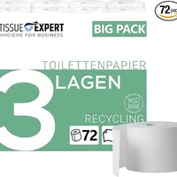 Toilettenpapier Recycling 3-lagig | 72 Rollenx250 Blatt