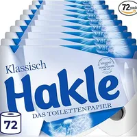 Hakle Klassisch, 72 Rollen Toilettenpapier, 3-lagig