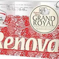 Renova Toilettenpapier Renova Grand Royal 4-lagig – 6 Rollen, Large (Packung mit 5)