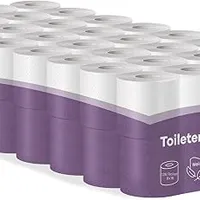 Inoverse Toilettenpapier 3-lagig, 128 Rollen, Klopapier, 150 Blatt | WC Papier, Großpackung, 100 % Zellstoff, weich und saugfähig, für Haushalt, Büro und Gewerbe, ideal für Vorrat