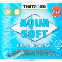 Thetford Aqua Soft WC Papier Toilettenpapier für mobile Toiletten 4 Rollen/Btl. Campingtoiletten Camping Outdoor Klopapier