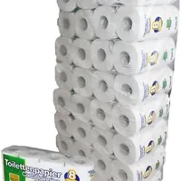 64 Rollen Premium-Toilettenpapier | günstige Großpackung | 3-lagig | je 250 Blatt | weich und saugfähig | 100% Recyclingpapier | Lieferumfang: 8 x 8 = 64 Rollen im Beutel