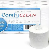 6 Handtuchrollen MIDITissue Hochweiß Papierhandtuchrollen Mittelgroße, 400 Blatt - 2 Lagig 18,5 x 20 cm - Papierrollen Innenabwicklung und Außenabwicklung - 6 Rollen 80m