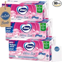 HLKauf Bundle Zewa Ultra Soft Toilettenpapier – 60 Rollen, 4-lagig & Block
